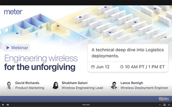Image of the webinar with Meter and Inbound Logistics.