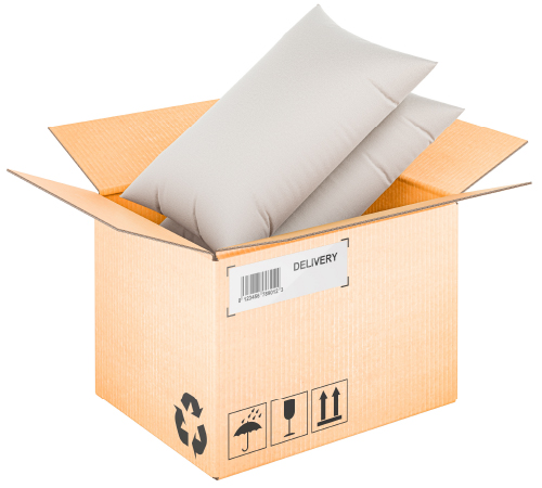 Image of pillows in a box.