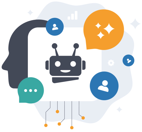 Illustration about decoding AI