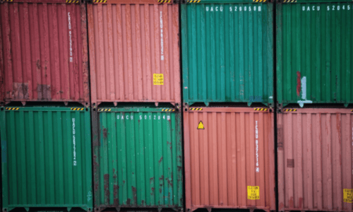 eight freight containers