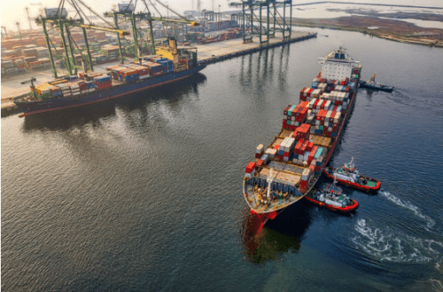 freight hauled on boat