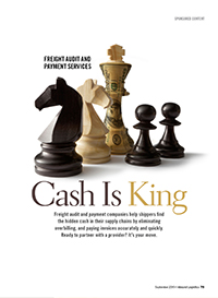 Freight Audit and Payment Services: Cash is King