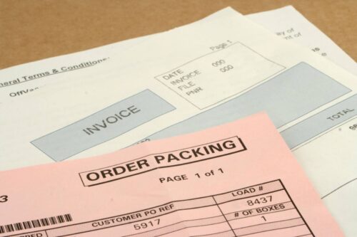 order packing form