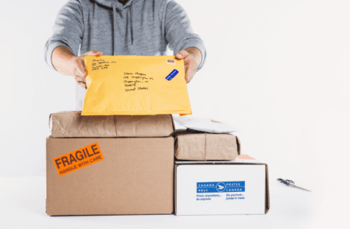 piling packages together